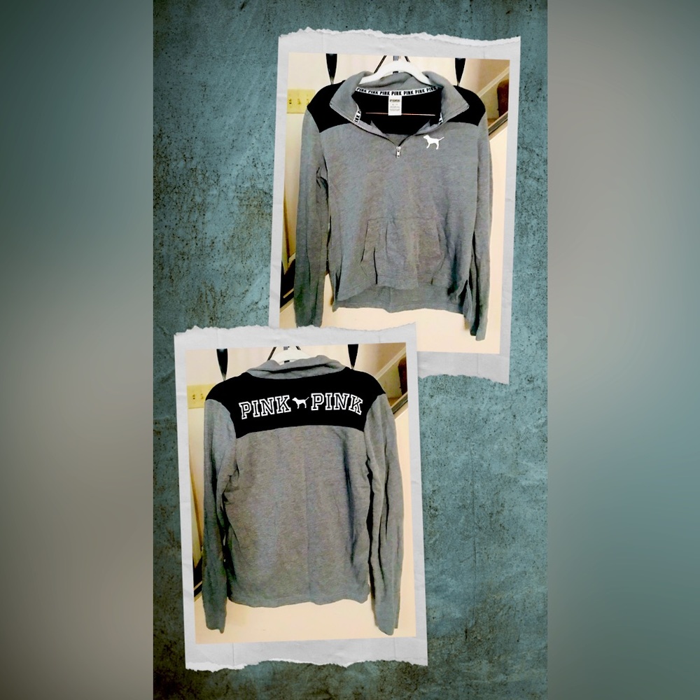 VS Pink Pullover Sweatshirt - XS